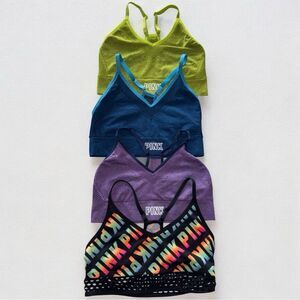 PINK Victoria’s Secret Racerback Sports Bra Bundle Size M-DD